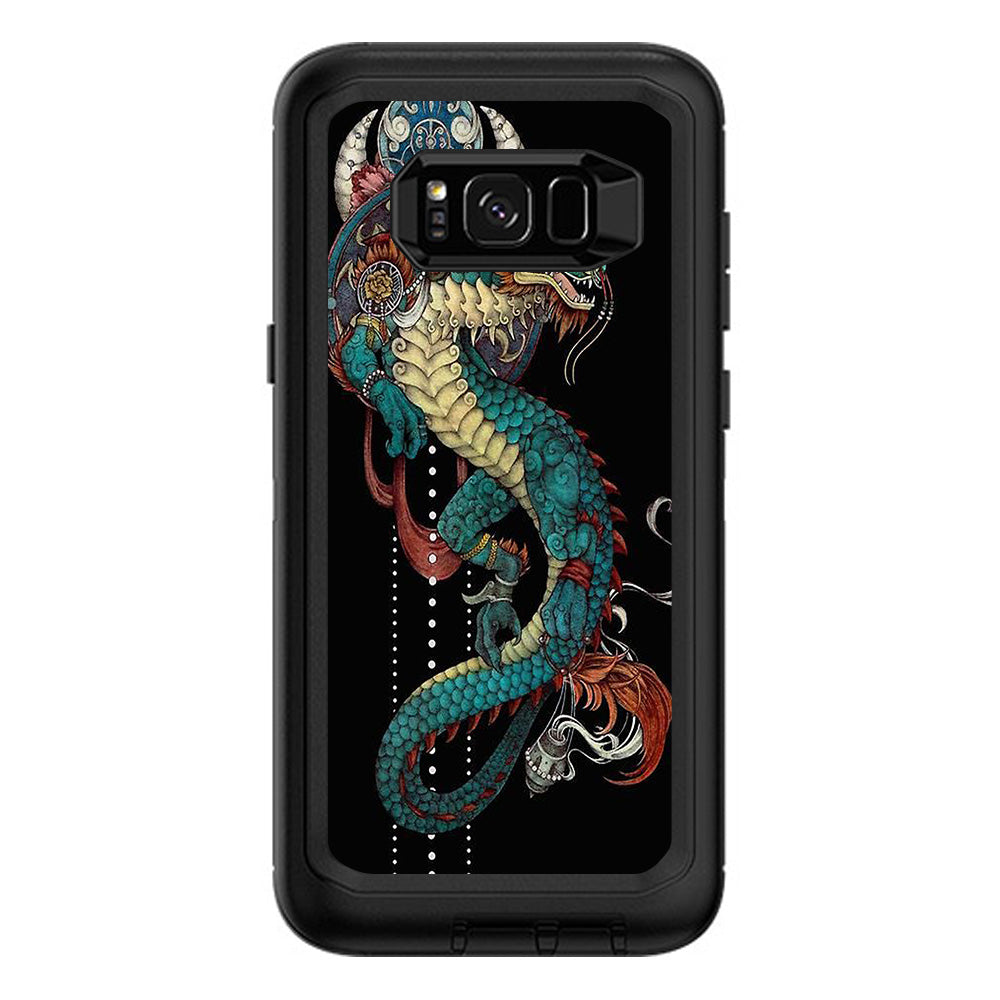  Dragon Japanese Style Tattoo Otterbox Defender Samsung Galaxy S8 Plus Skin