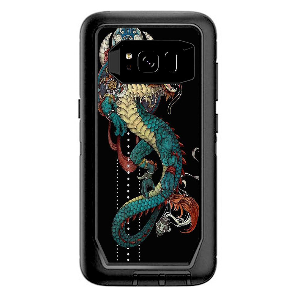  Dragon Japanese Style Tattoo Otterbox Defender Samsung Galaxy S8 Skin
