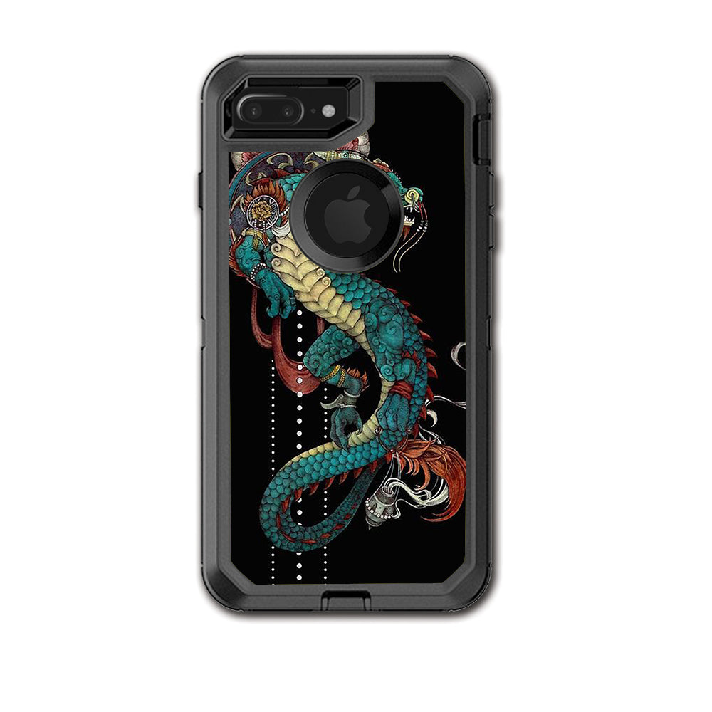  Dragon Japanese Style Tattoo Otterbox Defender iPhone 7+ Plus or iPhone 8+ Plus Skin
