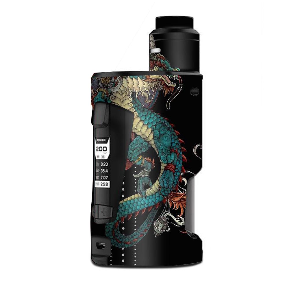 dragon vape mod Skin Decal Vinyl Wrap for Geekvape GBox Squonk Kit 200W Kit skins stickers cover/ Japanese Style Tattoo – ELF THC THC3000 Disposable Wholesale Colors:Weave Vaporesso XROS Pro Pod