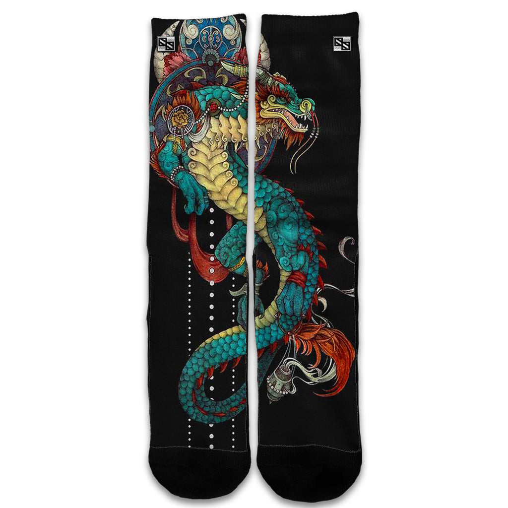  Dragon Japanese Style Tattoo Universal Socks