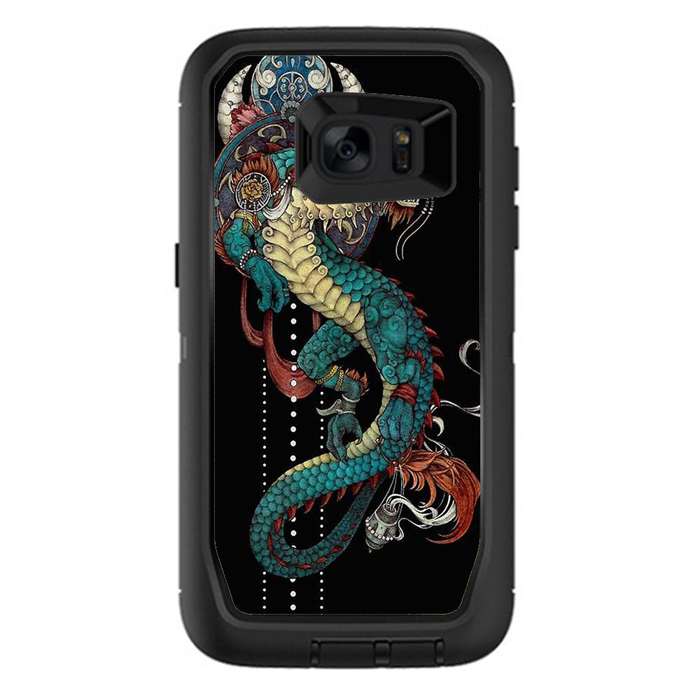  Dragon Japanese Style Tattoo Otterbox Defender Samsung Galaxy S7 Edge Skin
