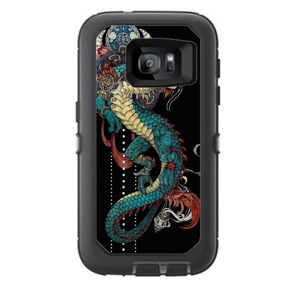  Dragon Japanese Style Tattoo Otterbox Defender Samsung Galaxy S7 Skin