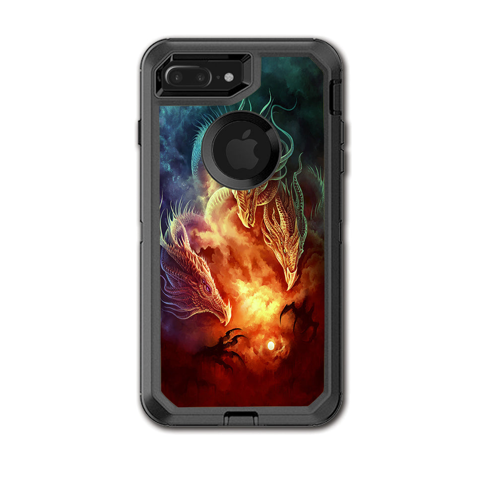  Dragons Fireball Magic Otterbox Defender iPhone 7+ Plus or iPhone 8+ Plus Skin