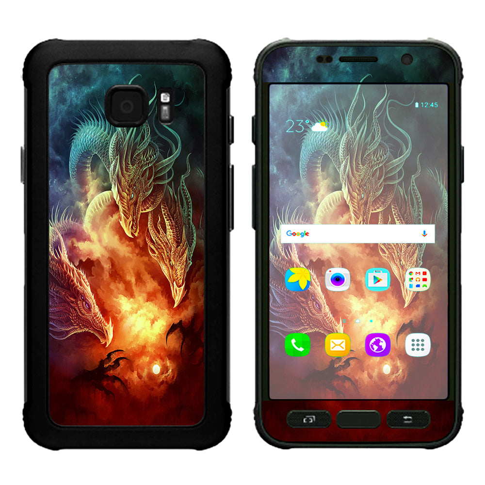  Dragons Fireball Magic Samsung Galaxy S7 Active Skin