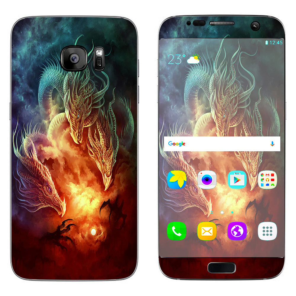  Dragons Fireball Magic Samsung Galaxy S7 Edge Skin