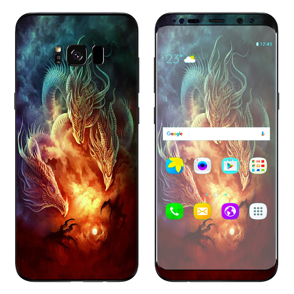  Dragons Fireball Magic Samsung Galaxy S8 Plus Skin