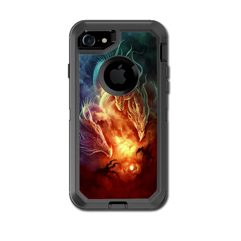  Dragons Fireball Magic Otterbox Defender iPhone 7 or iPhone 8 Skin