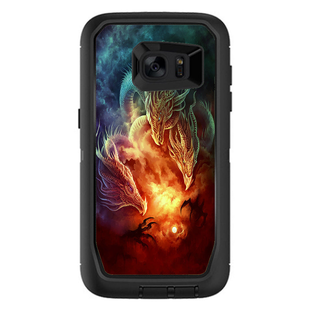  Dragons Fireball Magic Otterbox Defender Samsung Galaxy S7 Edge Skin