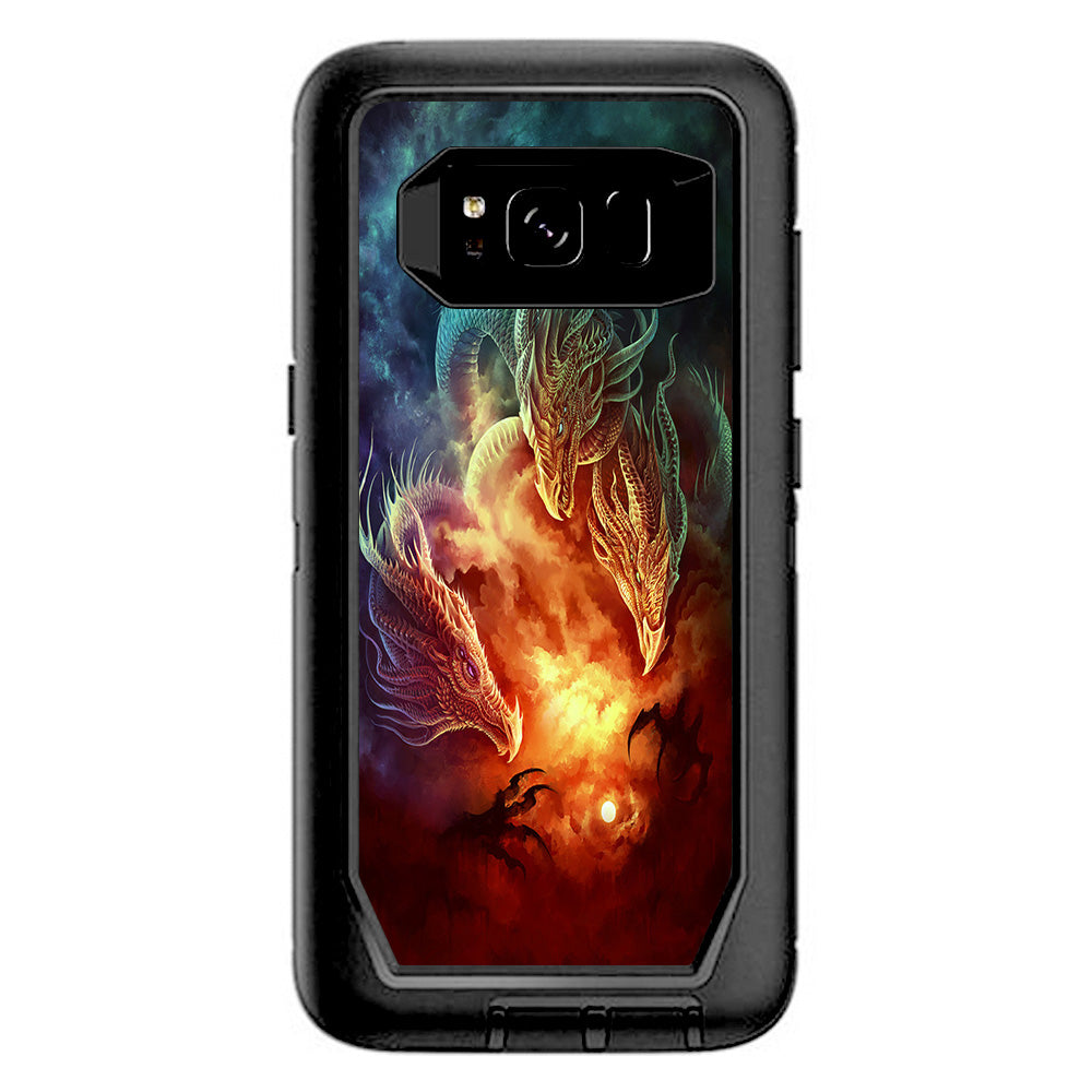  Dragons Fireball Magic Otterbox Defender Samsung Galaxy S8 Skin