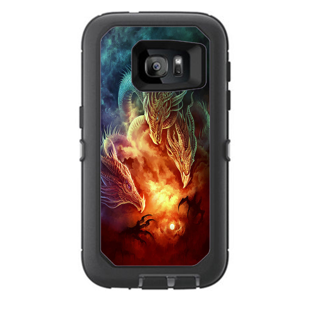  Dragons Fireball Magic Otterbox Defender Samsung Galaxy S7 Skin