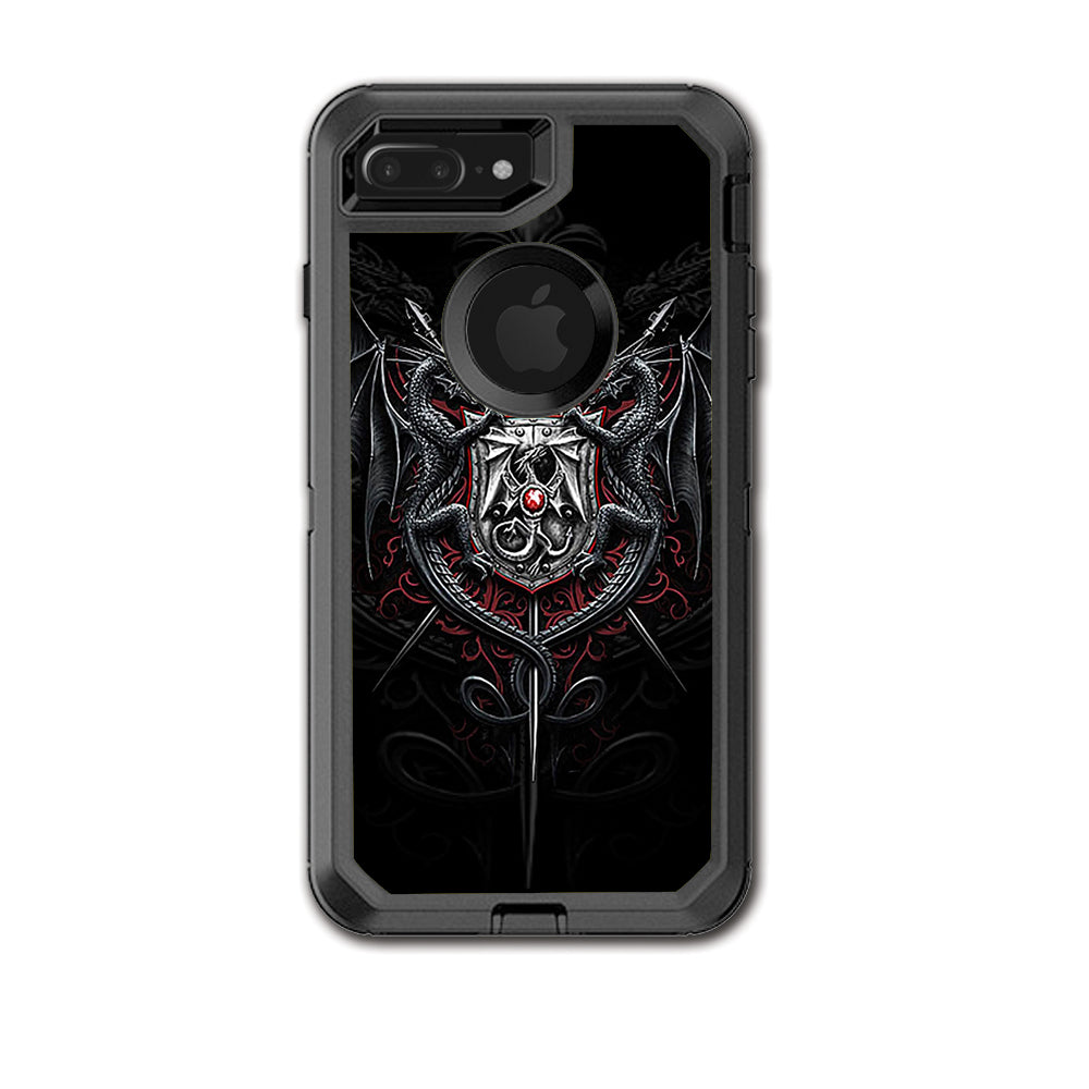  Dragon Shield Armor Otterbox Defender iPhone 7+ Plus or iPhone 8+ Plus Skin