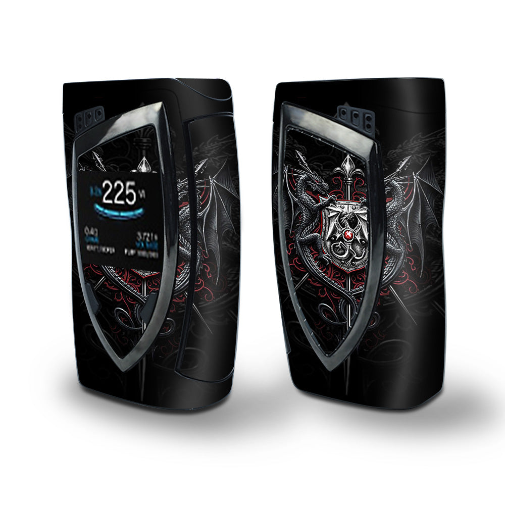 Skin Decal Vinyl Wrap for Smok Devilkin Kit 225w Vape (includes TFV12 Prince Tank Skins) skins cover/ Dragon Shield Armor 