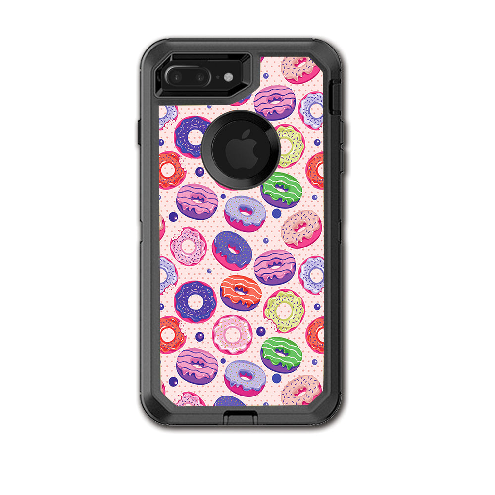  Donuts Yum Doughnuts Pattern Otterbox Defender iPhone 7+ Plus or iPhone 8+ Plus Skin