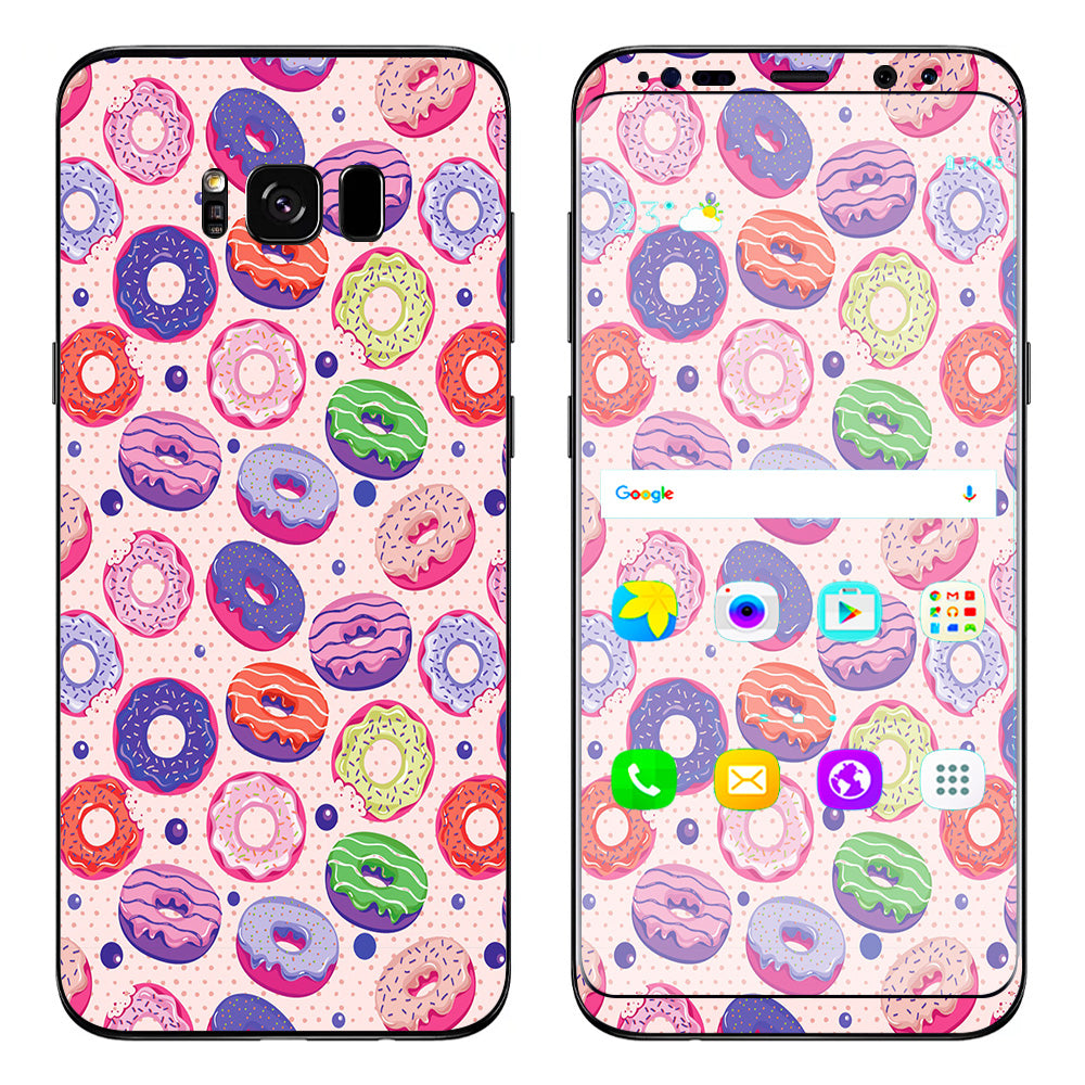  Donuts Yum Doughnuts Pattern Samsung Galaxy S8 Plus Skin