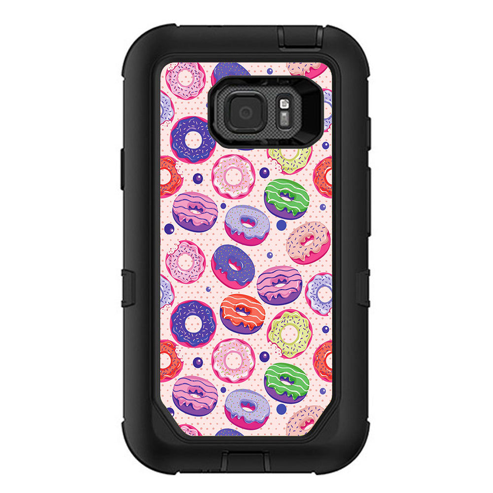  Donuts Yum Doughnuts Pattern Otterbox Defender Samsung Galaxy S7 Active Skin