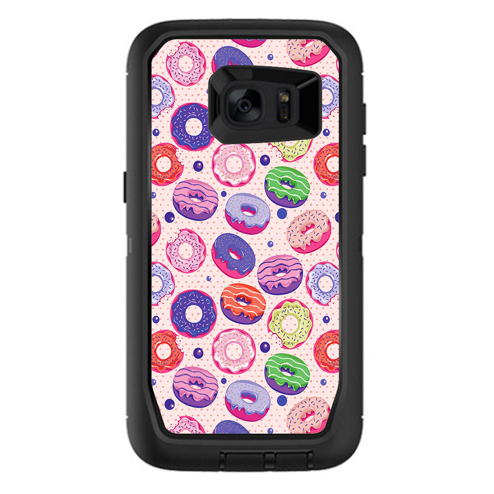  Donuts Yum Doughnuts Pattern Otterbox Defender Samsung Galaxy S7 Edge Skin