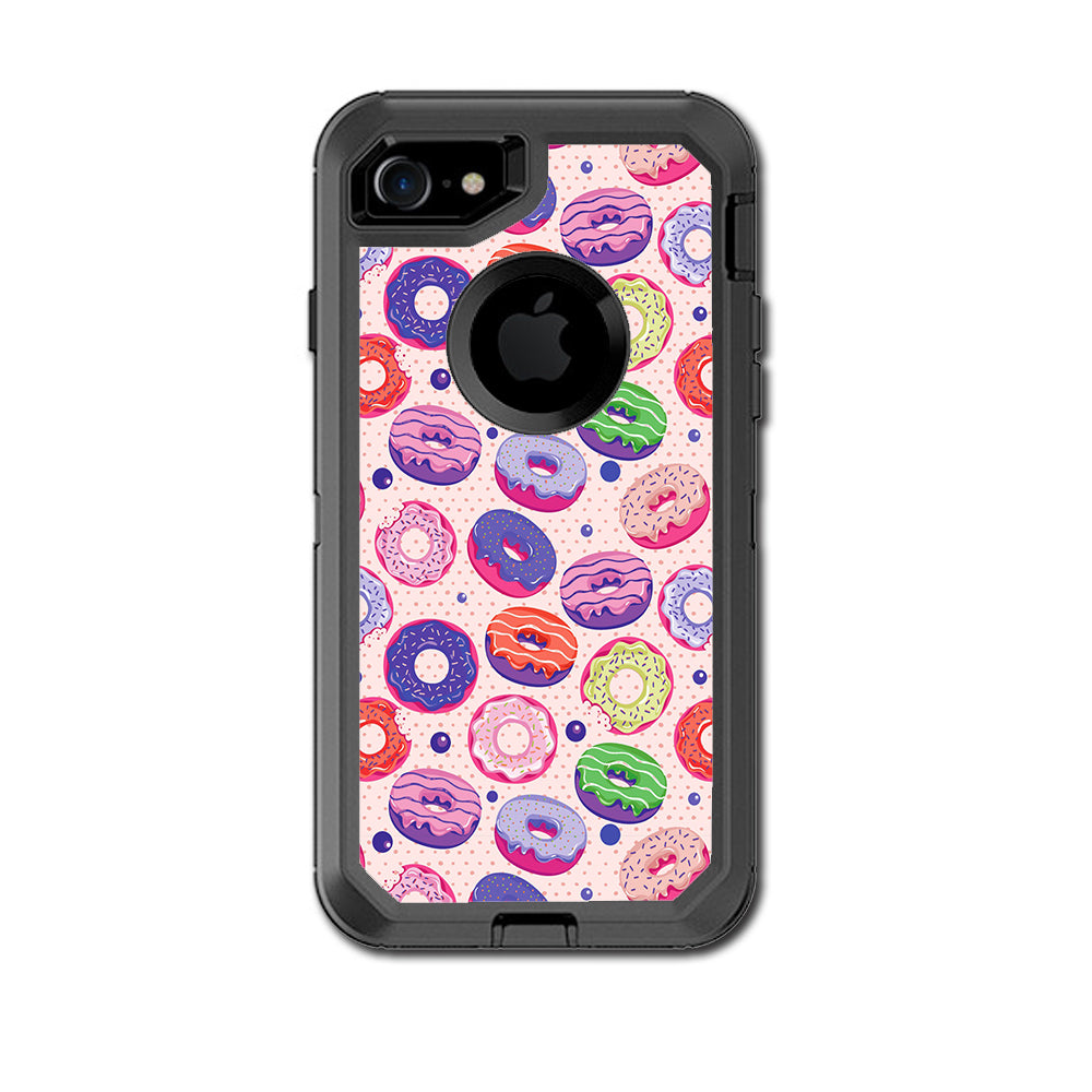  Donuts Yum Doughnuts Pattern Otterbox Defender iPhone 7 or iPhone 8 Skin
