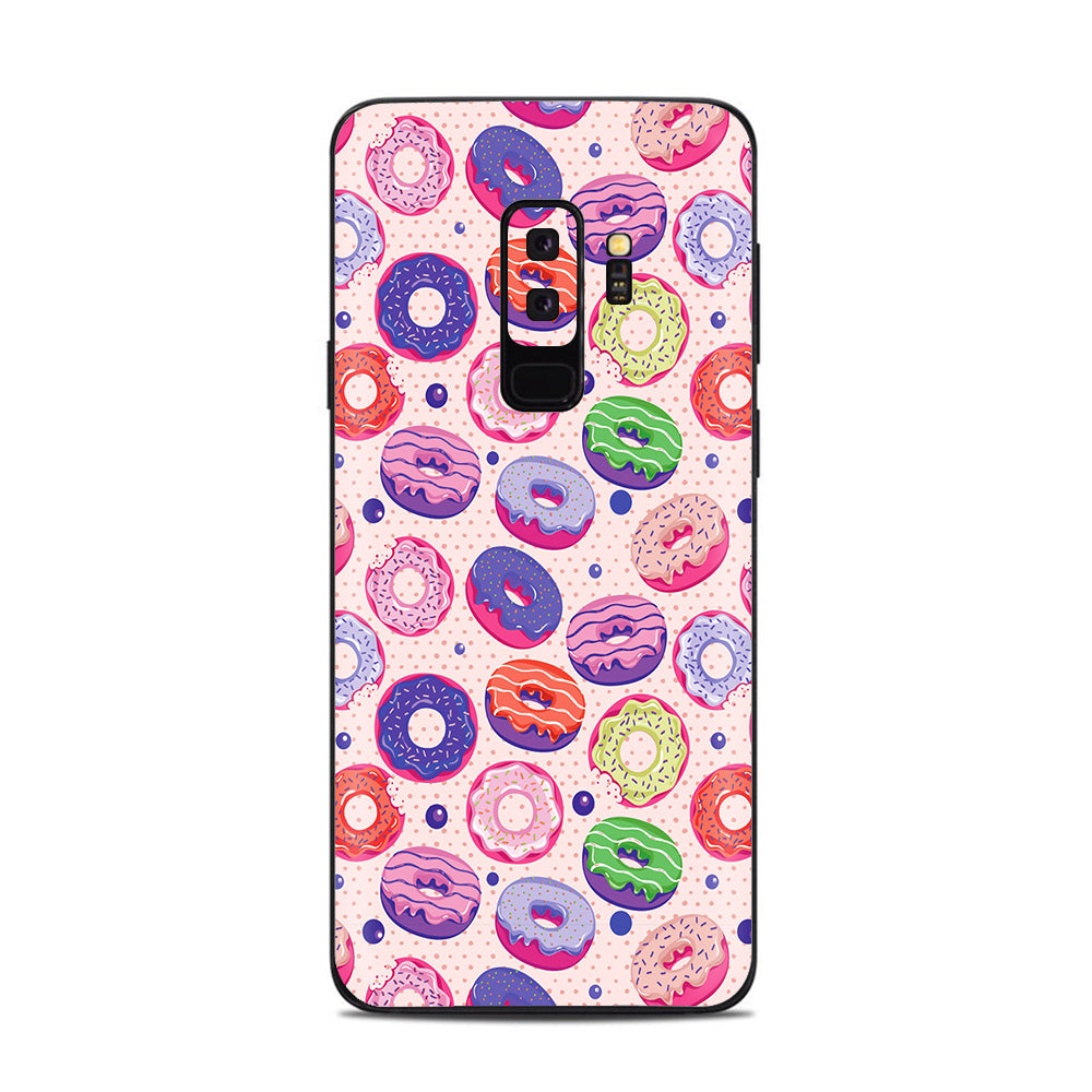  Donuts Yum Doughnuts Pattern Samsung Galaxy S9 Plus Skin