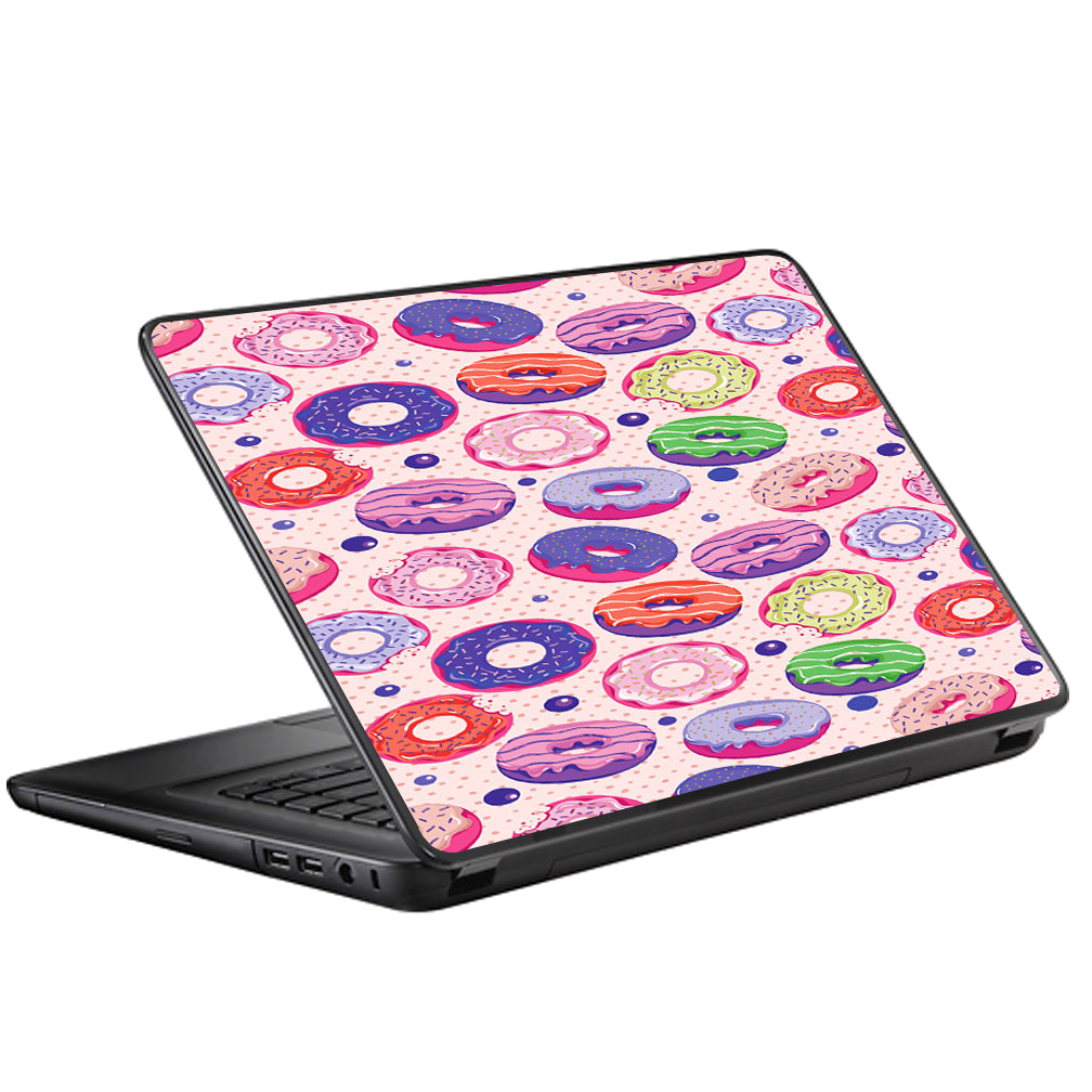  Donuts Yum Doughnuts Pattern Universal 13 to 16 inch wide laptop Skin