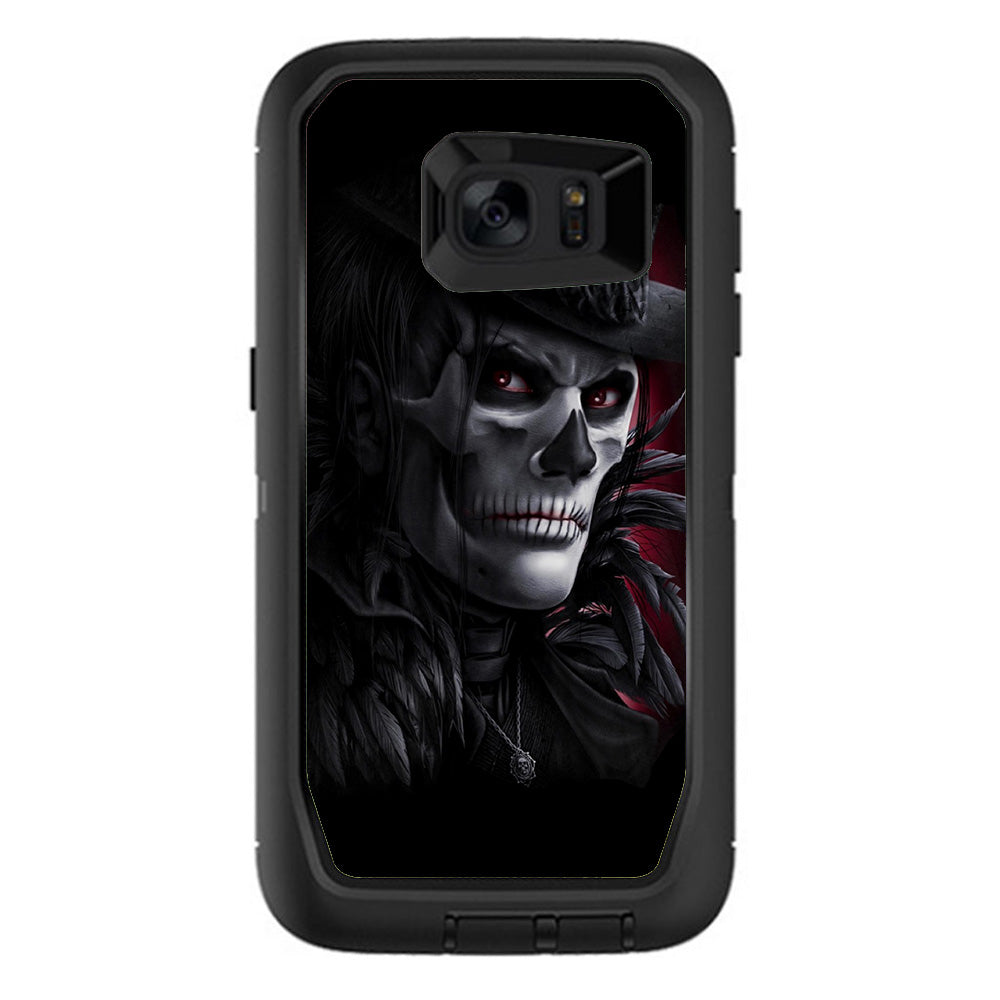  Dead Mask Skull Face Hat Otterbox Defender Samsung Galaxy S7 Edge Skin