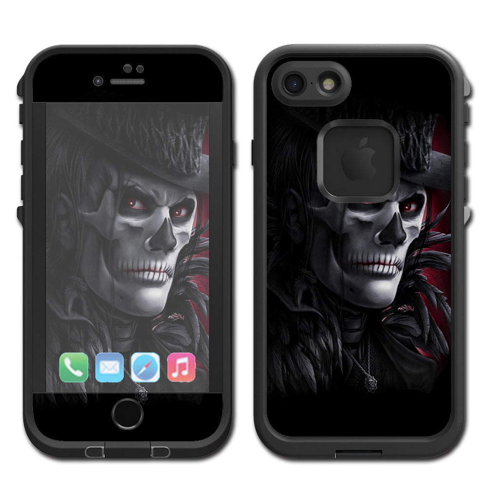  Dead Mask Skull Face Hat Lifeproof Fre iPhone 7 or iPhone 8 Skin