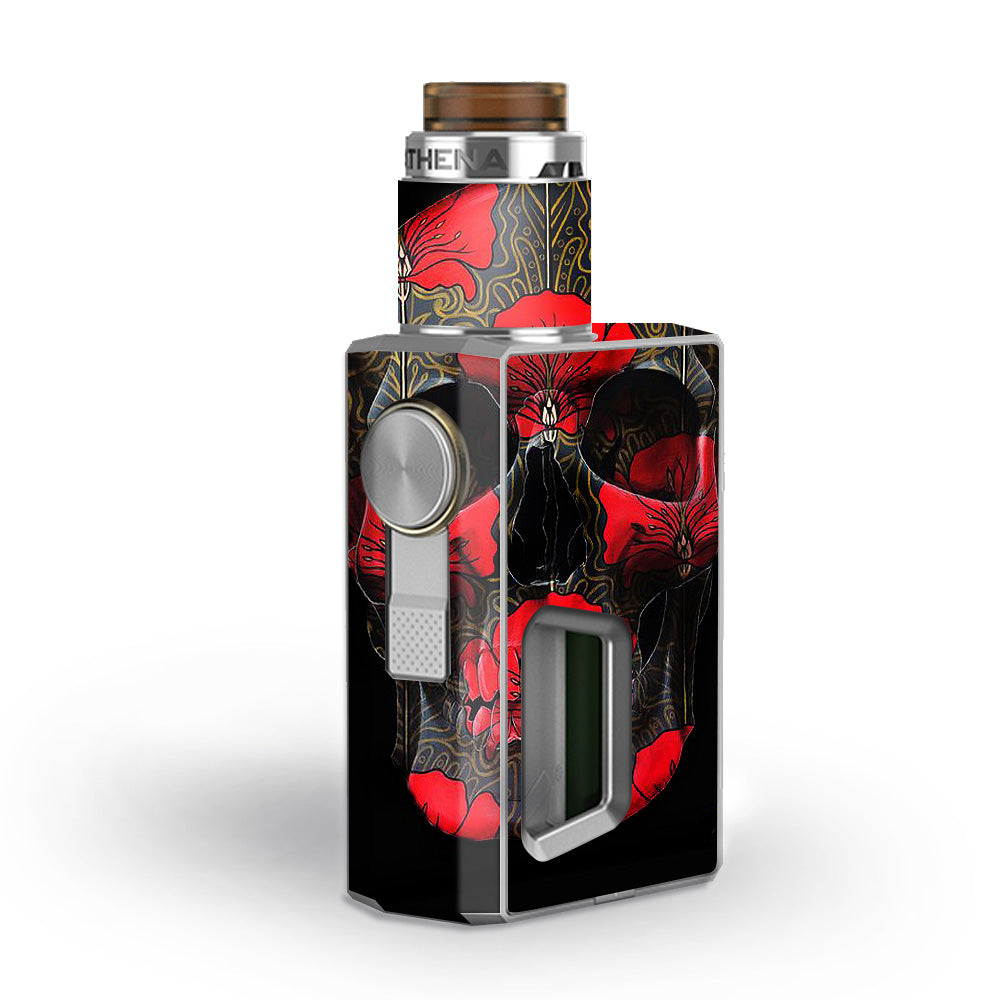  Dark Flowers Skull Art Geekvape Athena Squonk Skin