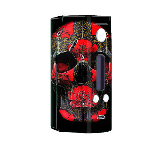  Dark Flowers Skull Art Wismec Reuleaux RX200  Skin