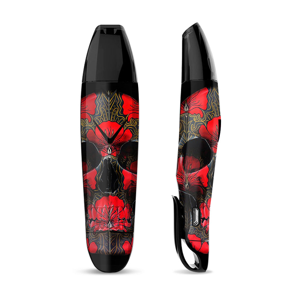 Skin Decal Vinyl Wrap for Suorin Vagon  Vape / Dark Flowers Skull Art