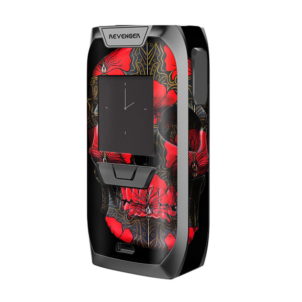  Dark Flowers Skull Art Vaporesso Revenger Skin