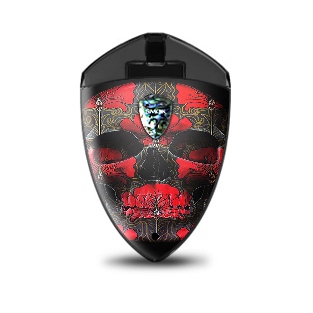  Dark Flowers Skull Art Smok Rolo Badge Skin