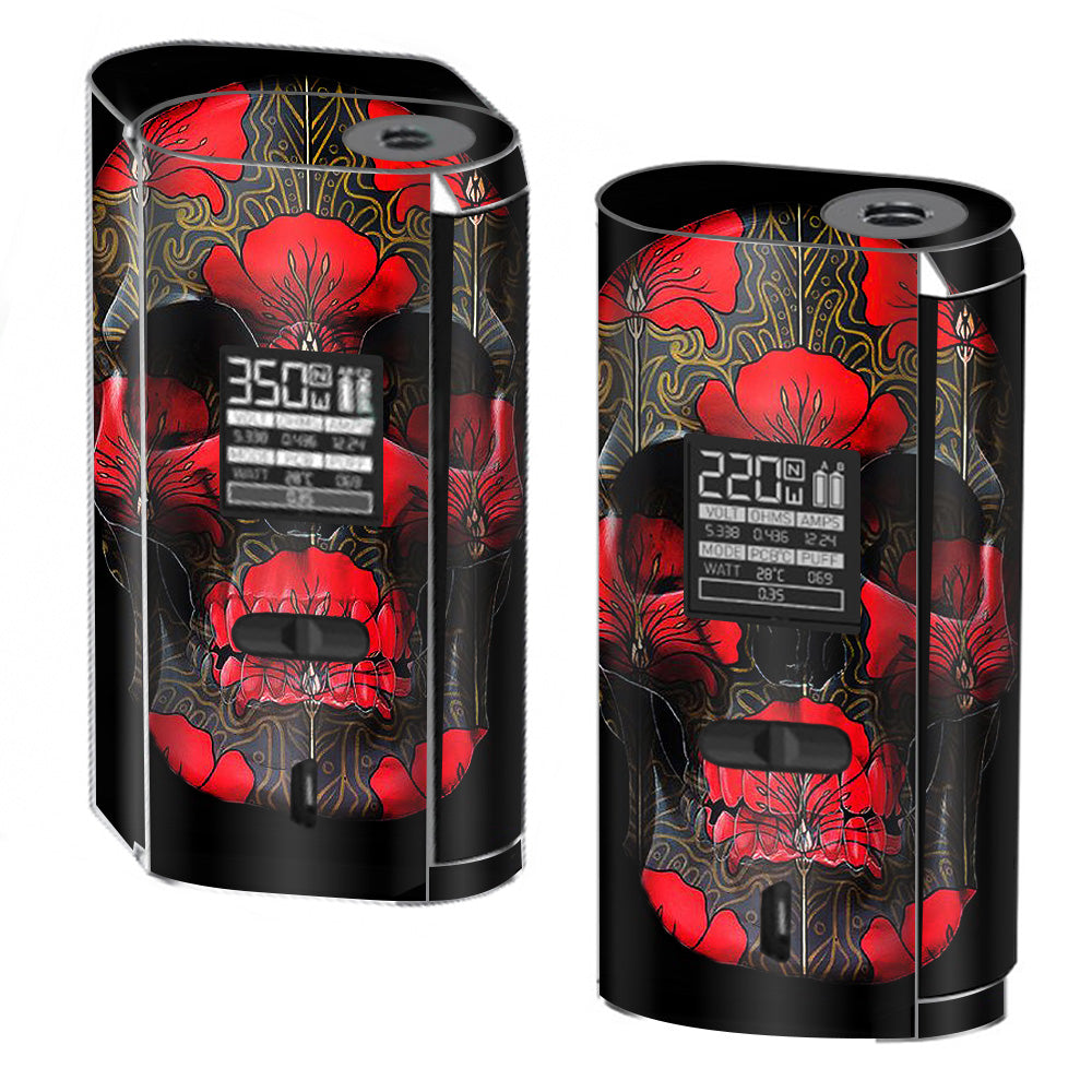  Dark Flowers Skull Art Smok GX2/4 350w Skin