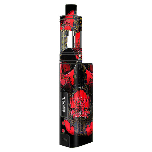  Dark Flowers Skull Art Kangertech Topbox mini Skin