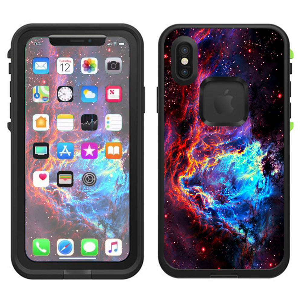  Cosmic Color Galaxy Universe Lifeproof Fre Case iPhone X Skin