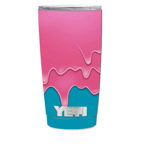  Dripping Ice Cream Drips Yeti 20oz Rambler Tumbler Skin