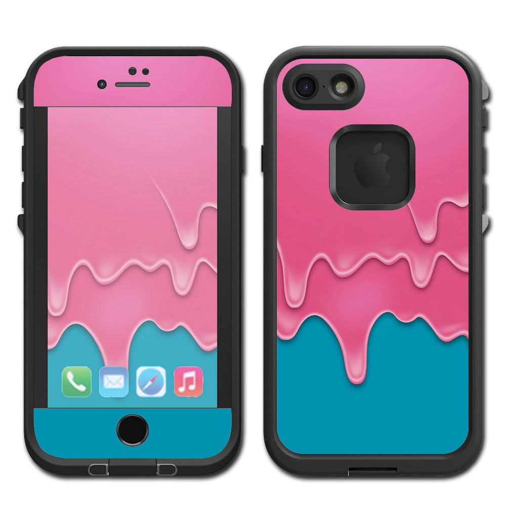  Dripping Ice Cream Drips Lifeproof Fre iPhone 7 or iPhone 8 Skin