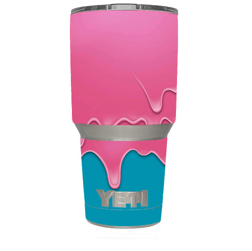  Dripping Ice Cream Drips Yeti 30oz Rambler Tumbler Skin