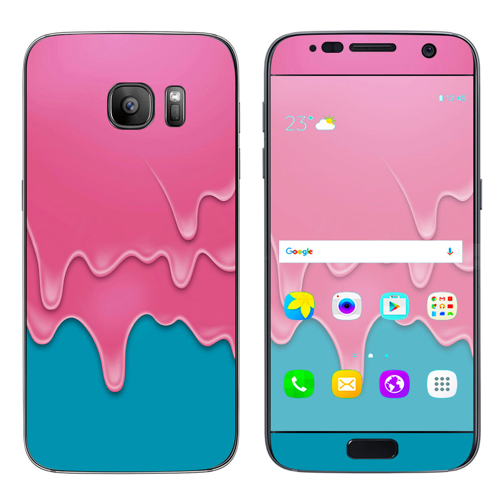  Dripping Ice Cream Drips Samsung Galaxy S7 Skin