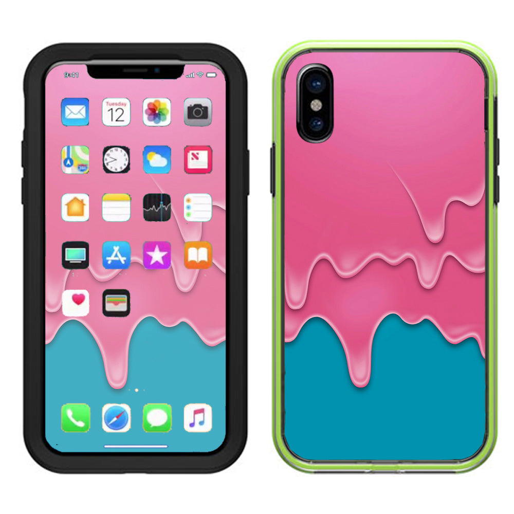  Dripping Ice Cream Drips Lifeproof Slam Case iPhone X Skin