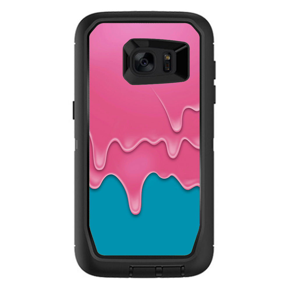  Dripping Ice Cream Drips Otterbox Defender Samsung Galaxy S7 Edge Skin