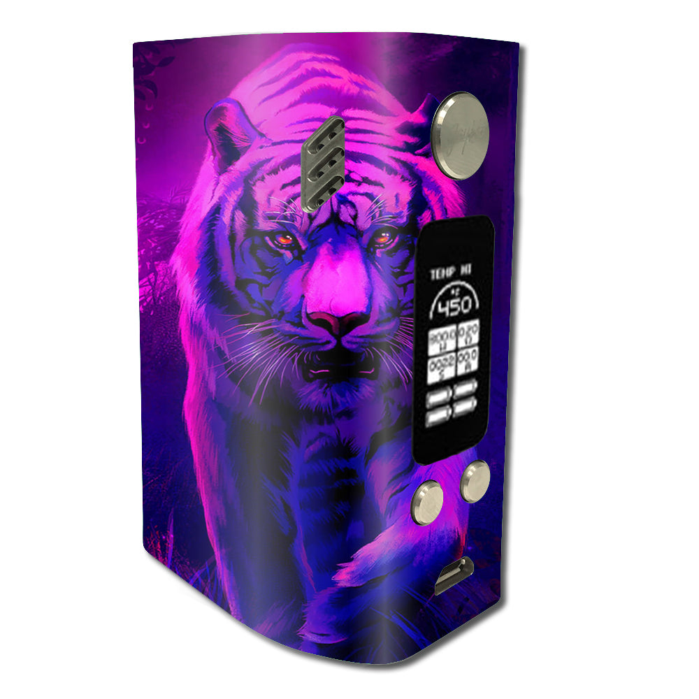  Tiger Prowl Pink Purple Neon Jungle Wismec Reuleaux RX300 Skin