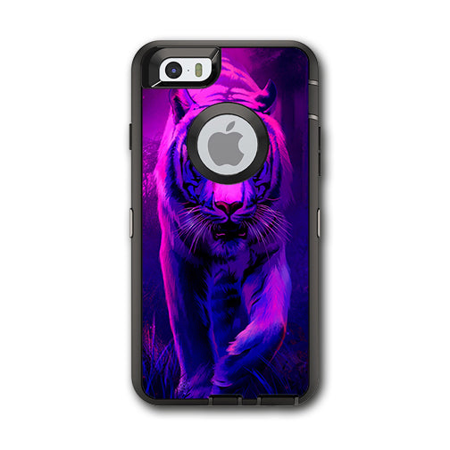  Tiger Prowl Pink Purple Neon Jungle Otterbox Defender iPhone 6 Skin