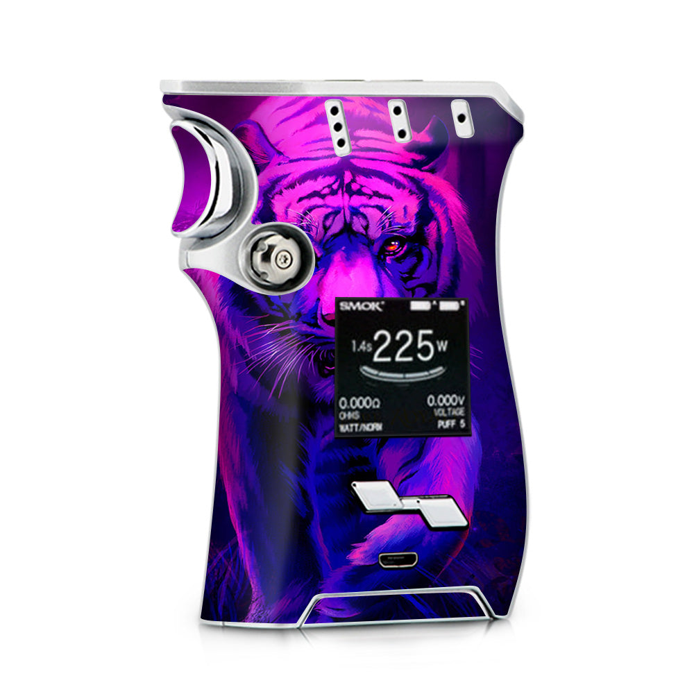  Tiger Prowl Pink Purple Neon Jungle Smok Mag kit Skin