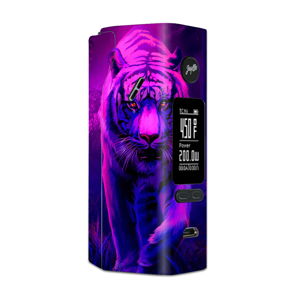  Tiger Prowl Pink Purple Neon Jungle Wismec Reuleaux RX 2/3 combo kit Skin