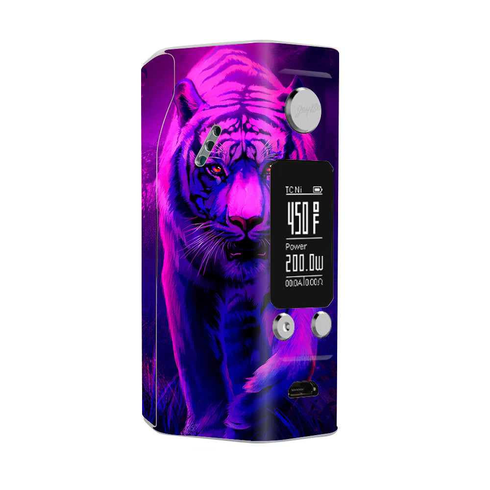  Tiger Prowl Pink Purple Neon Jungle Wismec Reuleaux RX200S Skin