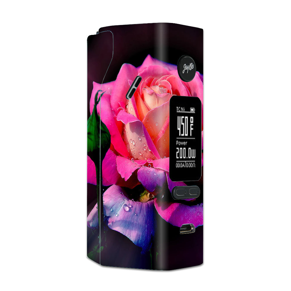  Beautiful Rose Flower Pink Purple Wismec Reuleaux RX 2/3 combo kit Skin