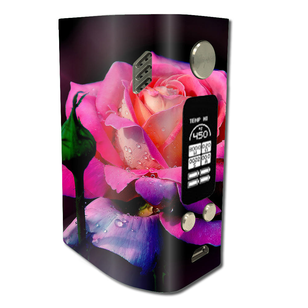  Beautiful Rose Flower Pink Purple Wismec Reuleaux RX300 Skin