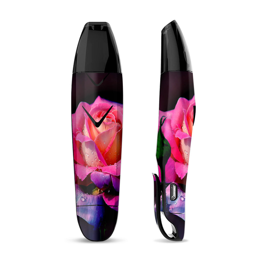 Skin Decal Vinyl Wrap for Suorin Vagon  Vape / Beautiful Rose Flower Pink Purple