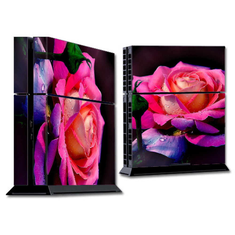  Beautiful Rose Flower Pink Purple Sony Playstation PS4 Skin