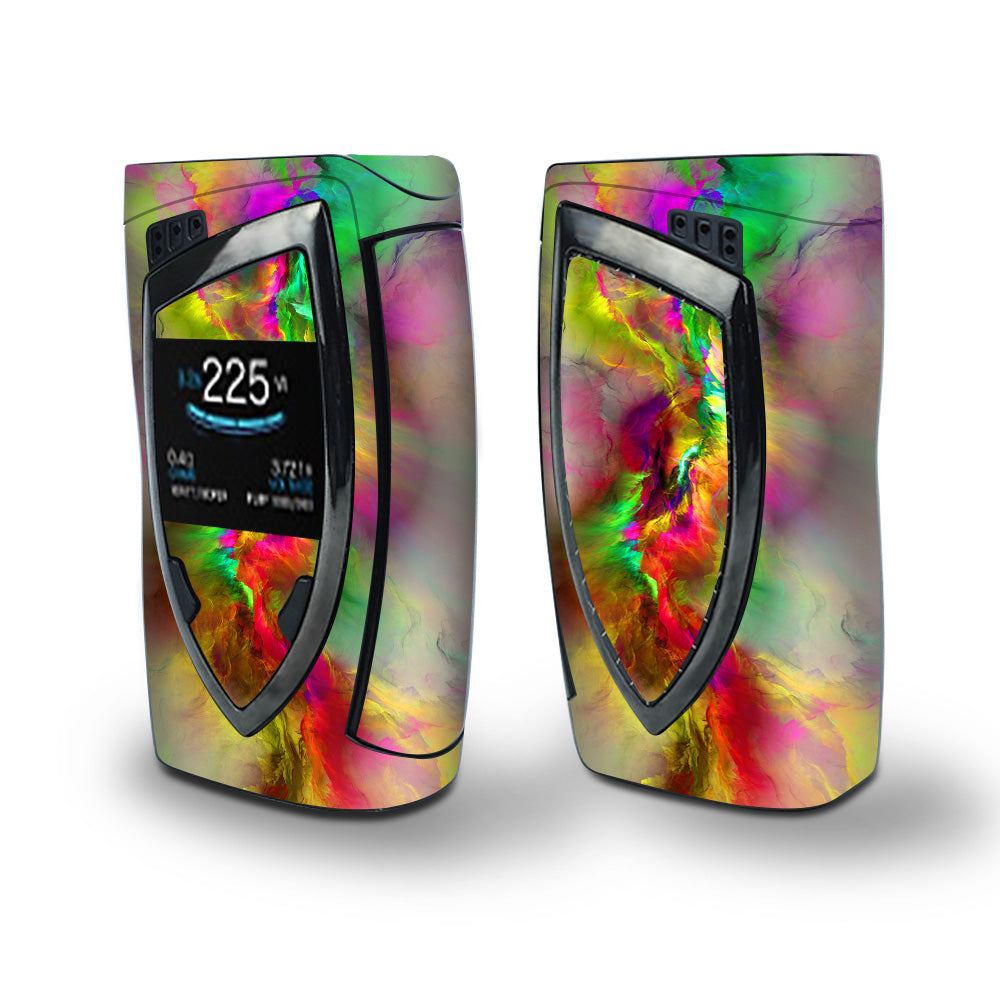 Skin Decal Vinyl Wrap for Smok Devilkin Kit 225w Vape (includes TFV12 Prince Tank Skins) skins cover/ Color Explosion Colorful Design